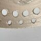 White ceramic pendant lamp in mid-century modern Danish style, 1960s.