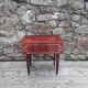 Vintage bedside table - varnished wood - tilting door - 1960s