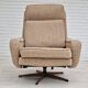 Fauteuil pivotant et son repose-pieds, laine