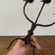 Brutalist Iron Candle Holder Circa 1970 Vintage