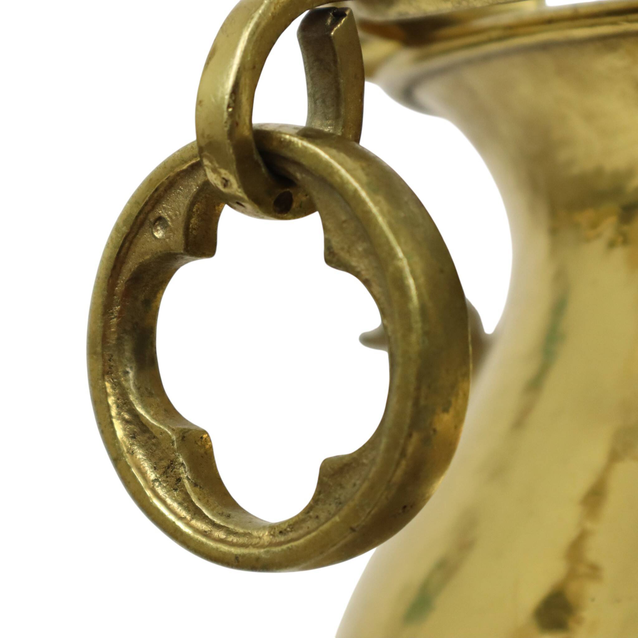 Large Copper Kettle Jardinière Flowerpot Griffin Brass