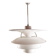 Danish brushed metal pendant light, Poulsen "Charlottenborg" model.