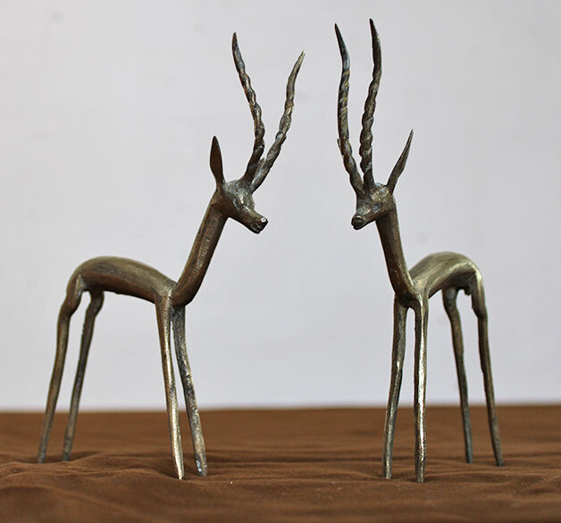 Brass gazelles