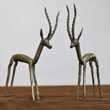 Brass gazelles