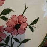 Terracotta dish with floral decoration