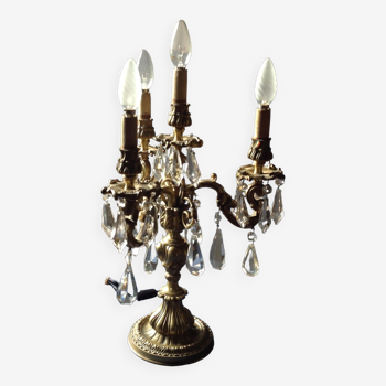 Girandolle in bronze and tassels early 20th century