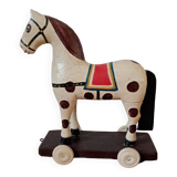 Cheval en bois jouet ancien
