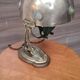1900 old copper brass table lamp with glass cabochon 35x24