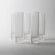 Vintage set of 5 Murano drinking glasses - ice effect with bubble details, heavy quality - Italian design from the 1970s - long drink glasses, gift idea.