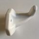 Bathroom patère in white art deco faience
