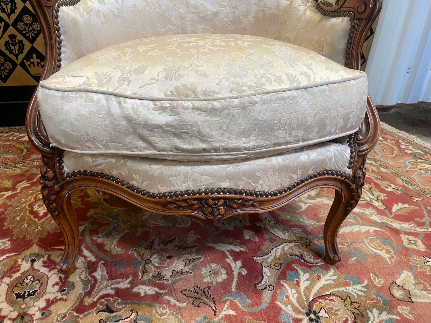 Pair of armchairs - Louis XV style shepherdesses