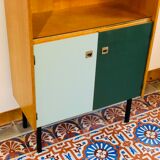 Vintage oak library 1960