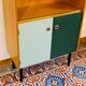 Vintage oak library 1960