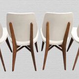 4 chaises en teck design 1960