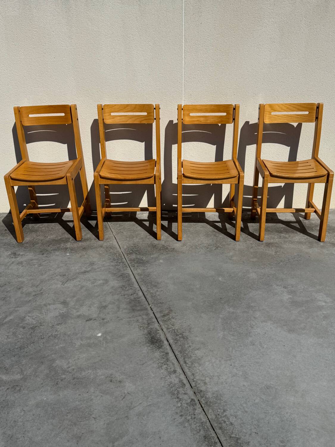 4 designer chairs attributed to André Sornay from the 60s