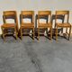 4 designer chairs attributed to André Sornay from the 60s