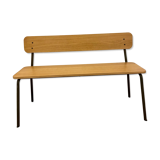 Retro style classroom bench