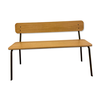 Retro style classroom bench