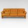 Vintage Coronado Brown Leather Large Sofa by Tobia Scarpa for C&B Italia