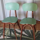 Baumann Green Heart Chairs