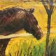 Oil on canvas Horses signed J.Kirsch 1961 (88x72)