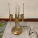 Italian Brass Crystal Table Lamps 1970’s