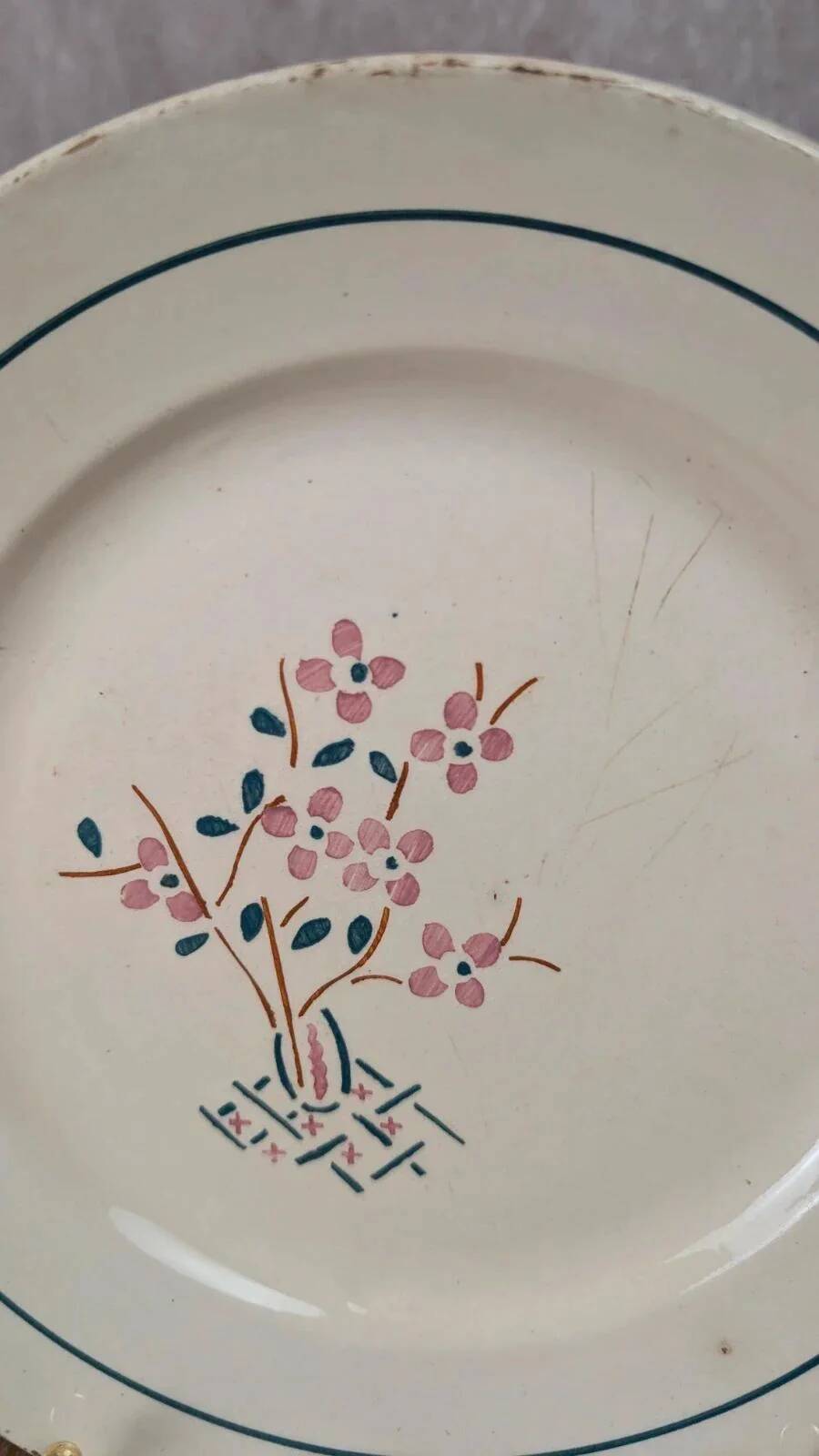 Antique plate K&g Lunéville – Lorraine model