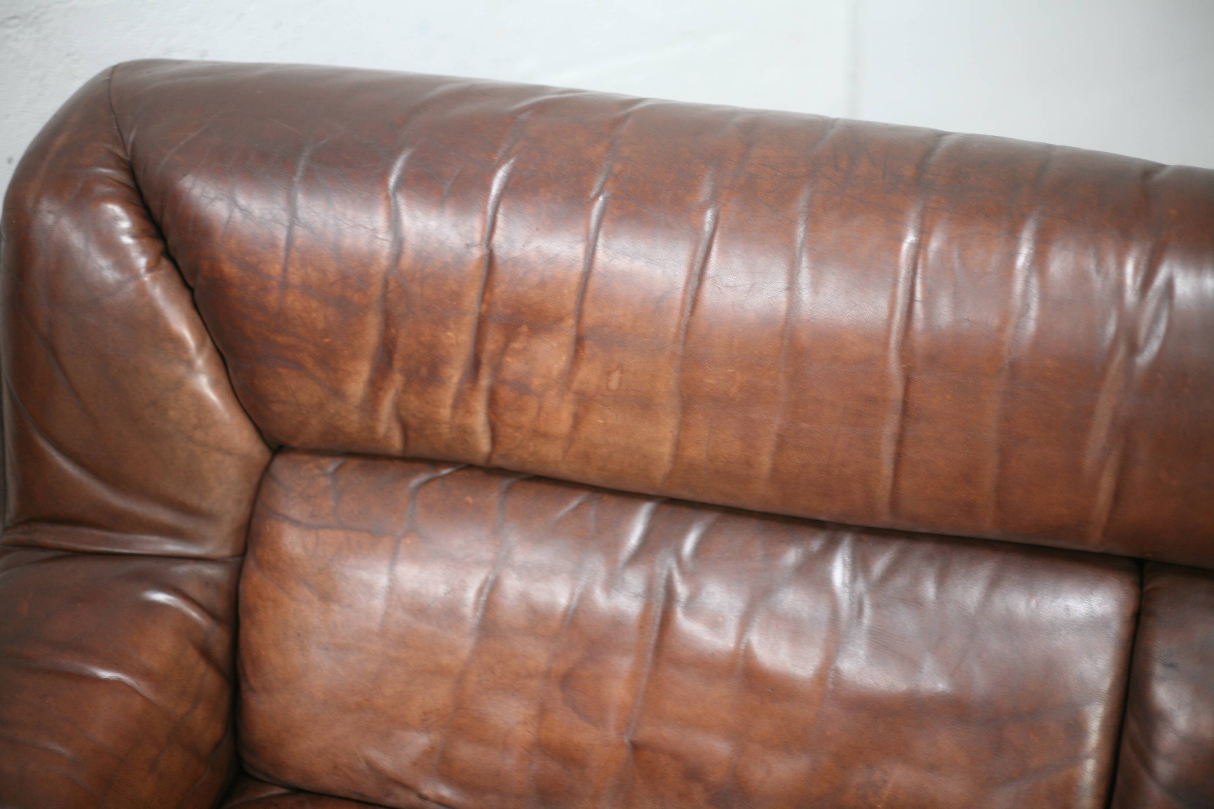 De Sede DS 43 sofa. 2 seats, leather, Switzerland, circa 1970