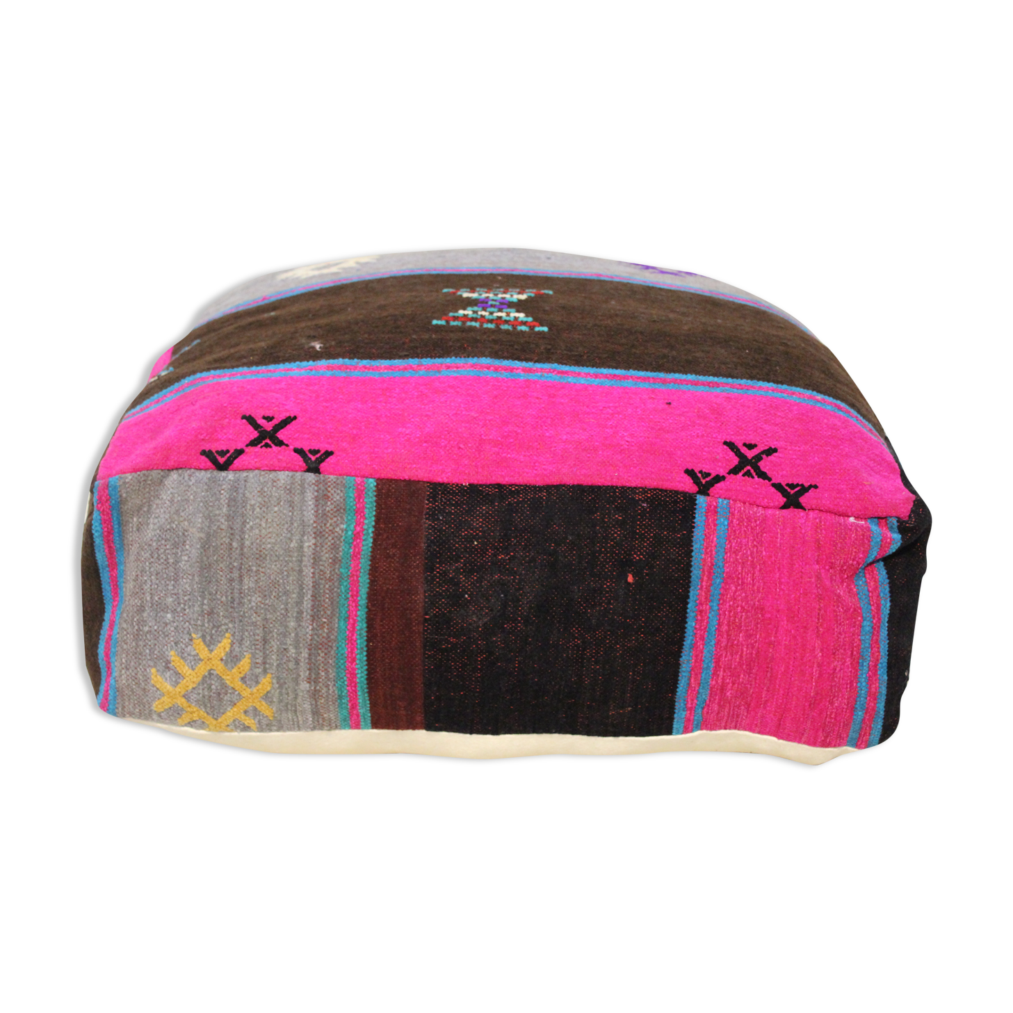 Pouf in Moroccan cotton