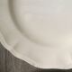 Set of 6 flat plates Digoin Sarreguemines, ivory color