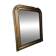 Antique French Louis Philippe mirror, gilded mercury mirror, 19th century.
