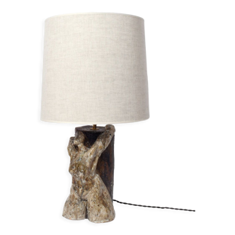 Anthropomorphic lamp representing a woman extending, 2022.