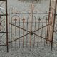 Arche de jardin avec portillon en fer forgé