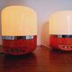 Two Midcentury Table Lamps, Space Age, Adriano Rampoldi, Italy, 1970s