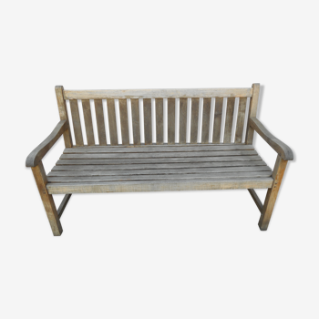 Teak garden bench