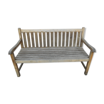 Teak garden bench