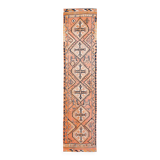 3x13 Faded Orange Vintage Runner Rug, 87x383Cm SK 23482