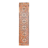 Tapis de couloir vintage orange délavé 3x13, 87x383 cm SK 23482