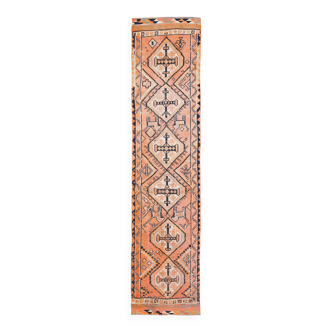 Tapis de couloir vintage orange délavé 3x13, 87x383 cm SK 23482
