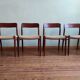 Niels Otto Mølller dining chairs, set of 4