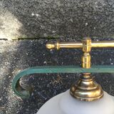 Great hanging double glass, iron and brass.