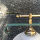 Great hanging double glass, iron and brass.