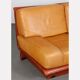 Two-seater leather sofa by Gérard Guermonprez, 1970