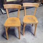Paire de chaises de bistrot signé Baumann 1950