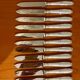 Ercuis, dessert cutlery, fruit and cheese, 36 art deco pieces