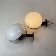 Pair of Murano Exterior Wall Lamps att. To Vistosi, Italy, 1970-80s