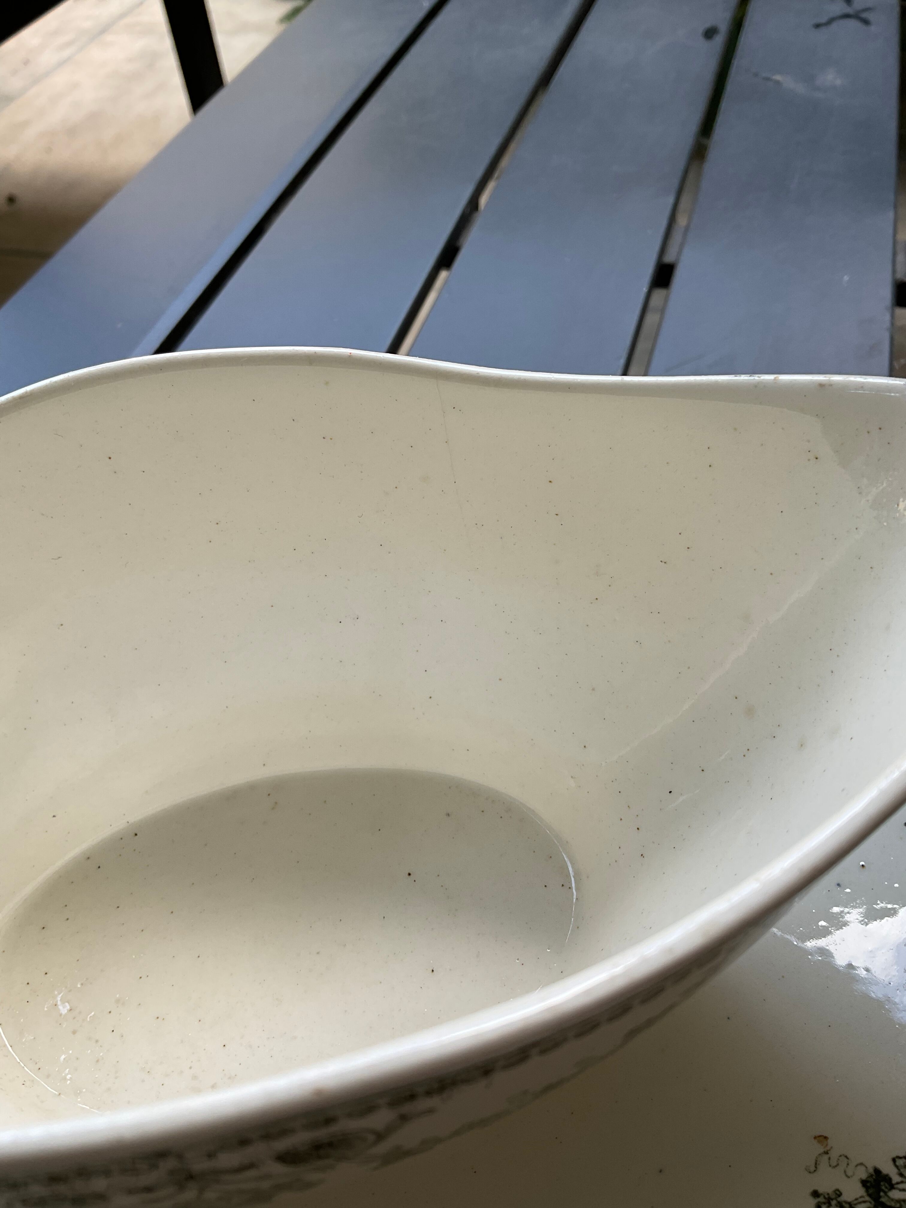 Compotier et saucière Badonvillers model champagne