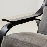 Marco Zanuso Woodline Lounge Chair for Arflex Italy 1964
