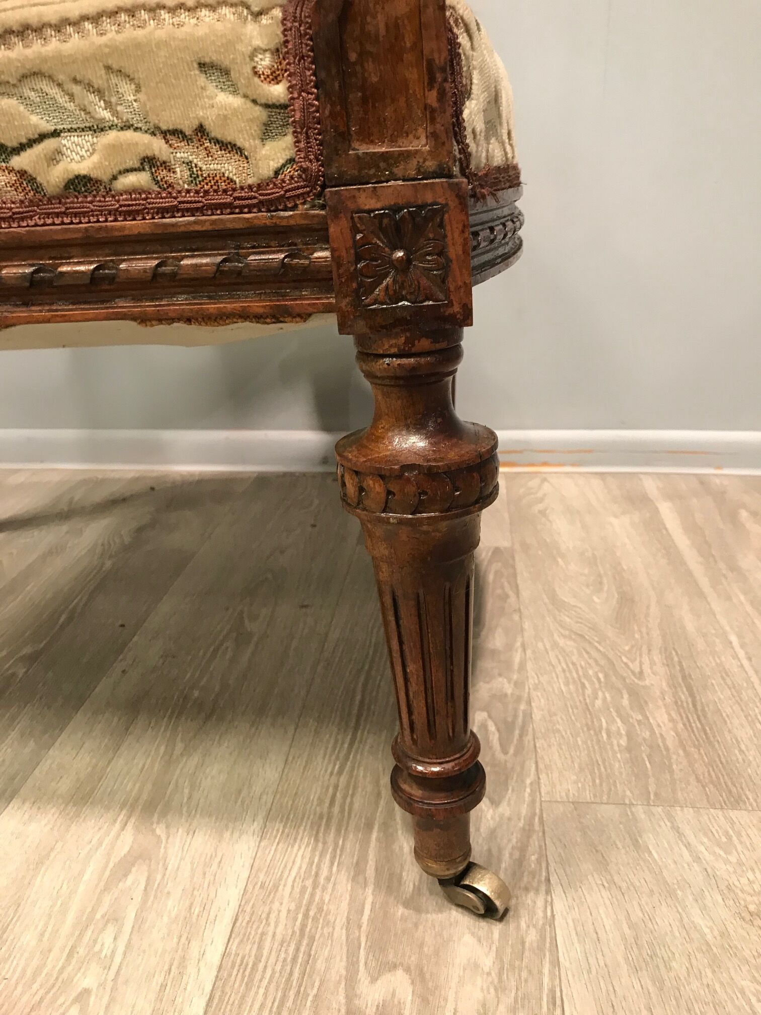 Sofa set and two armchairs, antique 19th century