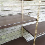 Modular metal string wall shelf